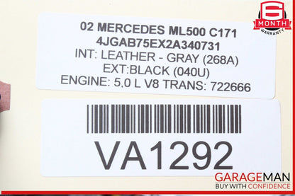 98-05 Mercedes W163 ML500 ML55 AMG Rear Glass Windshield Wiper Motor Unit OEM