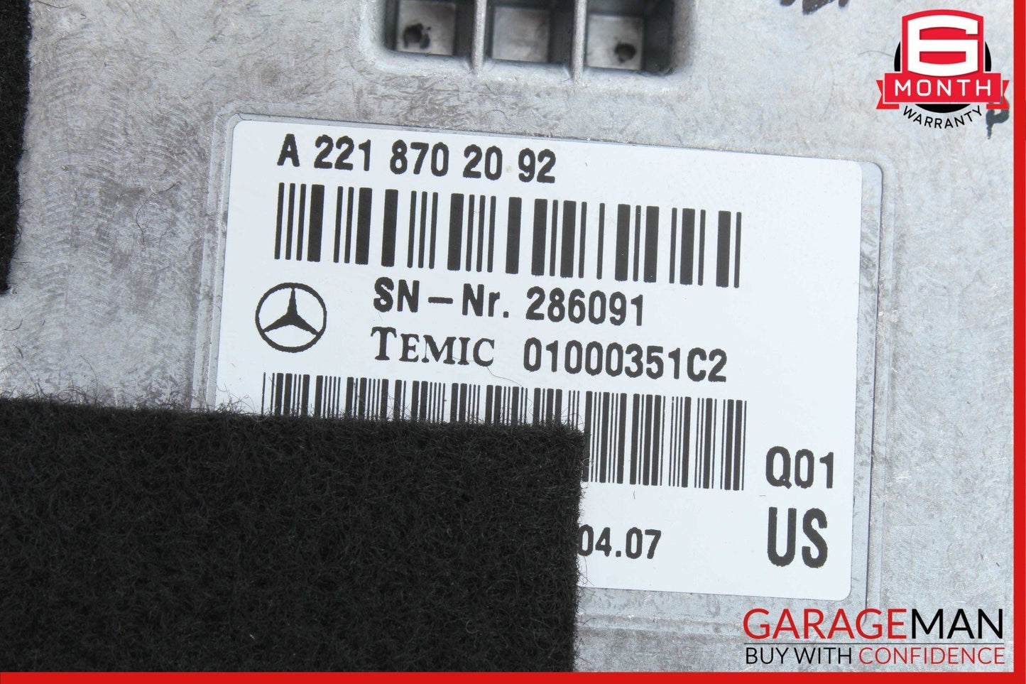 07-14 Mercedes W221 S550 Voice Language Communication Control Module OEM