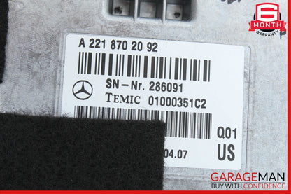 07-14 Mercedes W221 S550 Voice Language Communication Control Module OEM