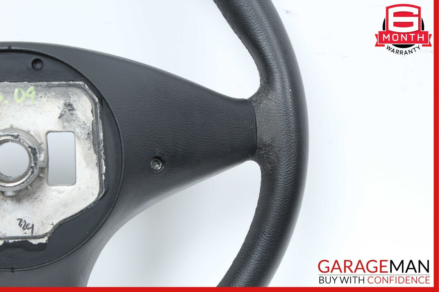 08-11 Mercedes W204 C350 3 Spoke Driver Steering Wheel Leather Black OEM