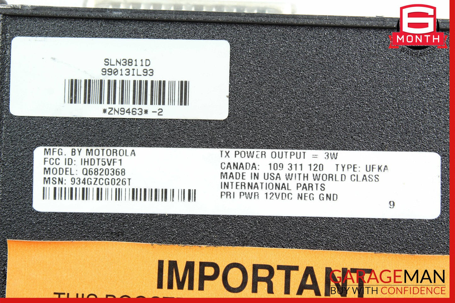 00-01 Mercedes W220 S430 CL500 Communication Antenna Control Module SLN3811D OEM