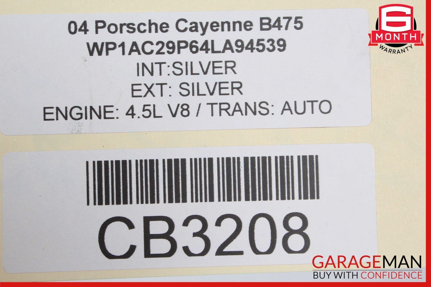 03-06 Porsche Cayenne 955 Engine Carrier Support Mount Crossmember Cross Member