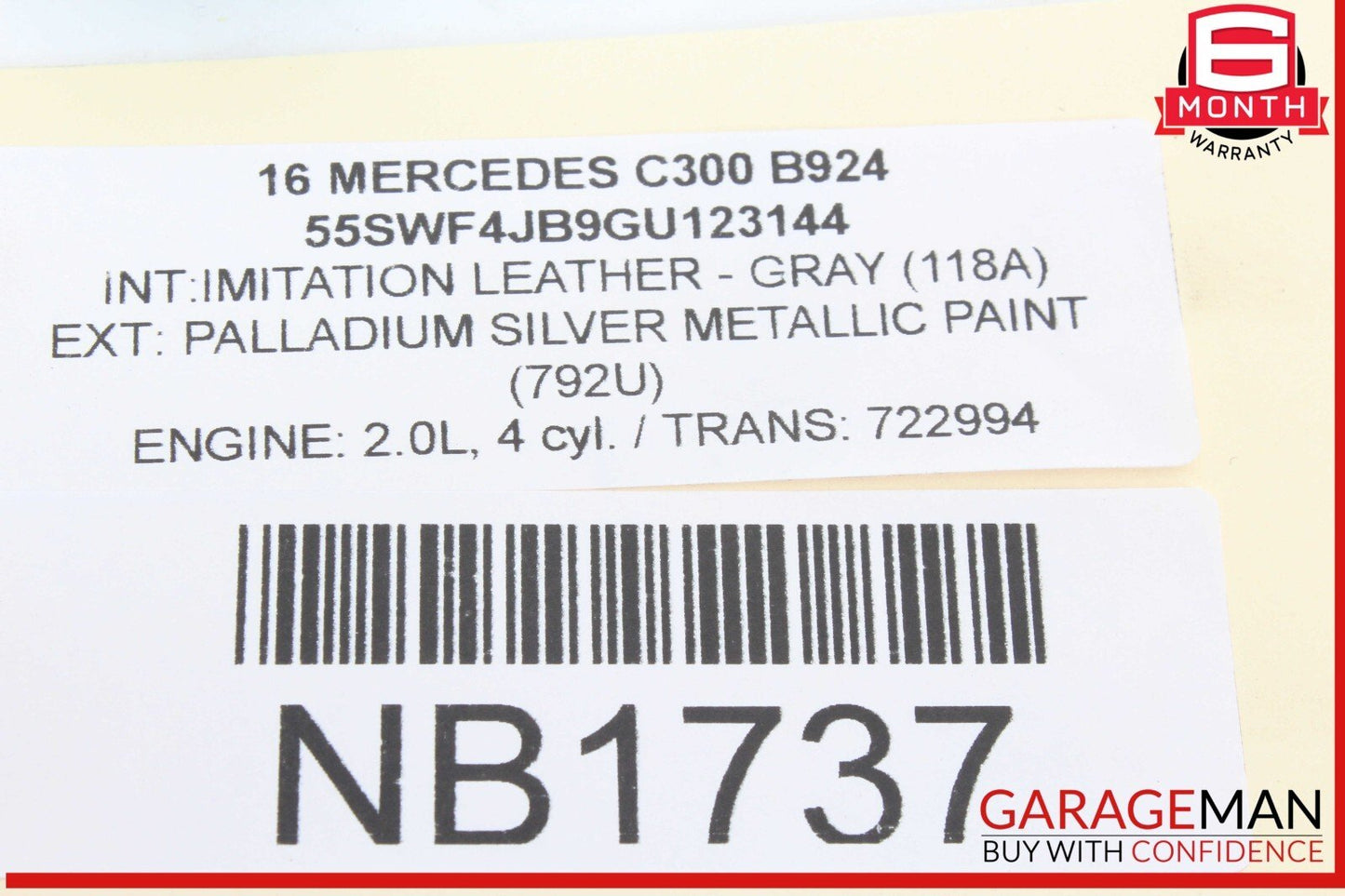15-20 Mercedes W205 C300 Rear Right Side Suspension Upper Control Arm OEM