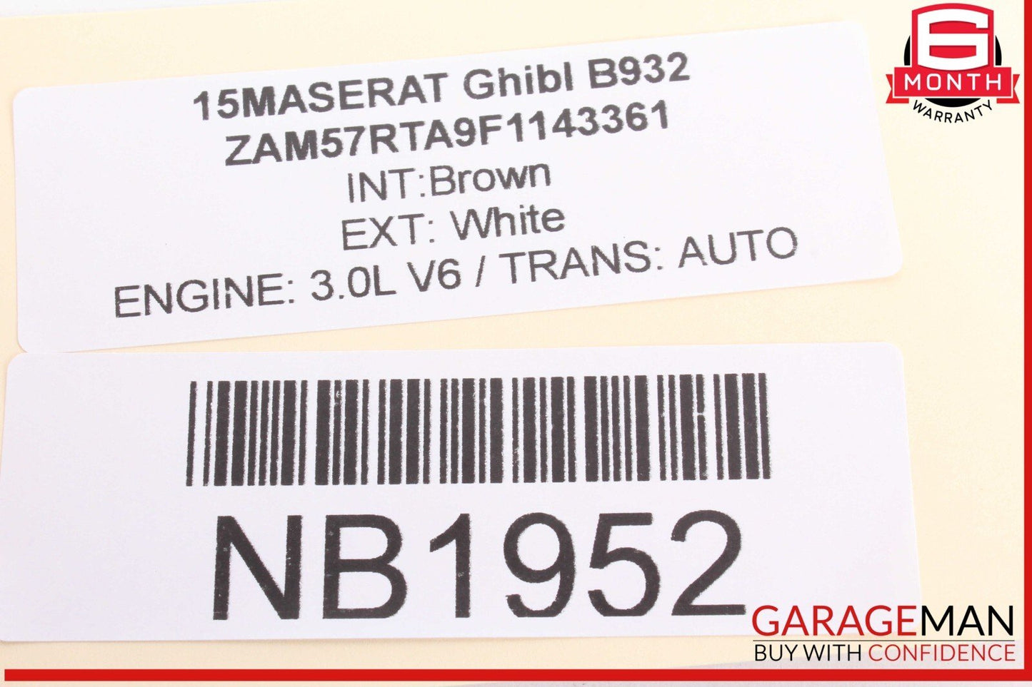 14-17 Maserati Ghibli Ignition Engine Start Stop Switch Control 670013537 OEM