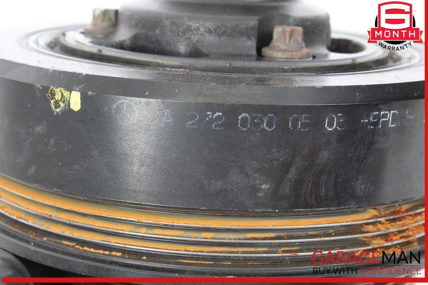 10-13 Mercedes W221 S400 Hybrid Engine Motor Crankshaft Pulley Vibration Damper