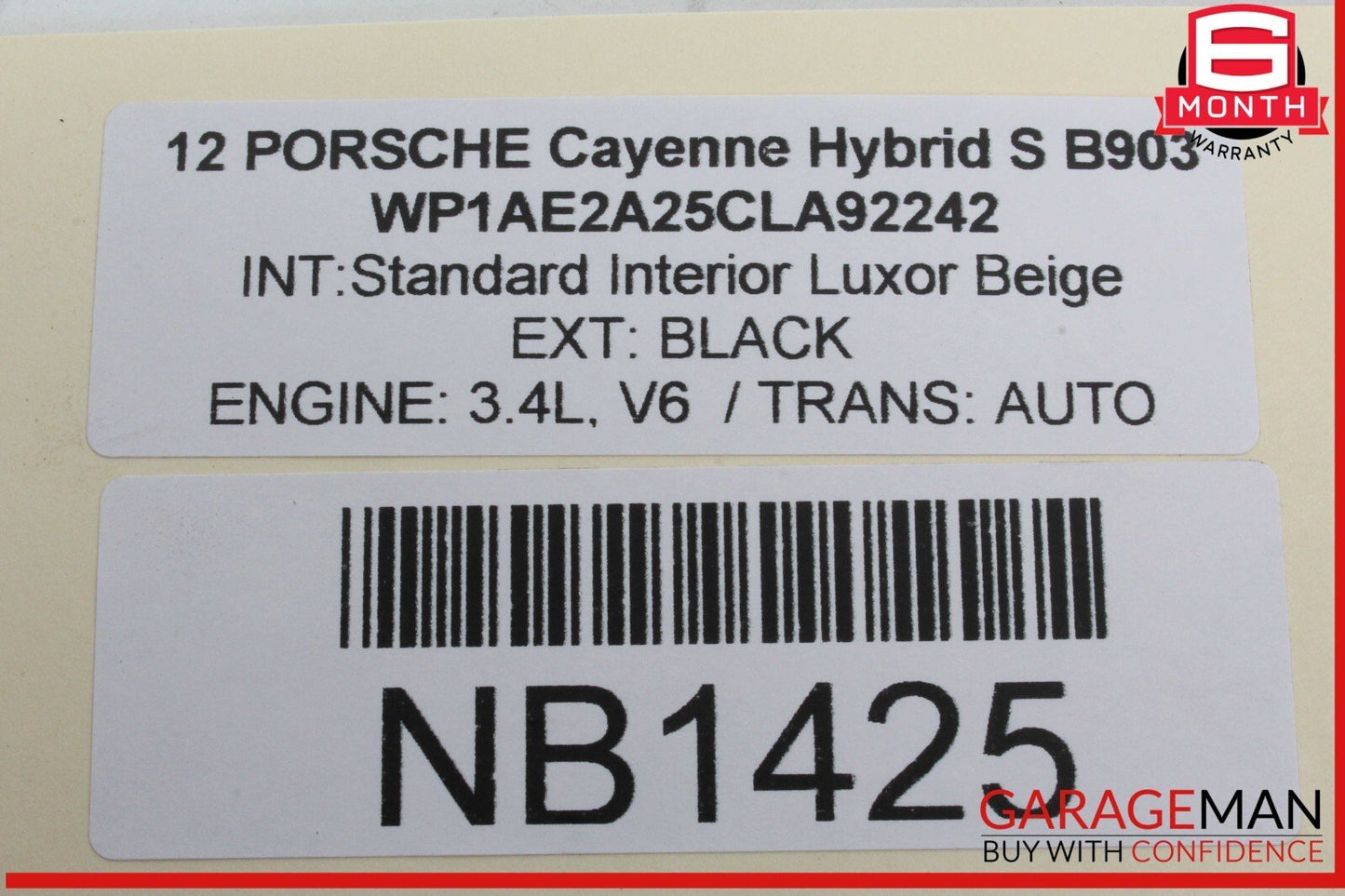 11-18 Porsche Cayenne 958 Hybrid S Rear Right or Left Side Axle CV Shaft OEM
