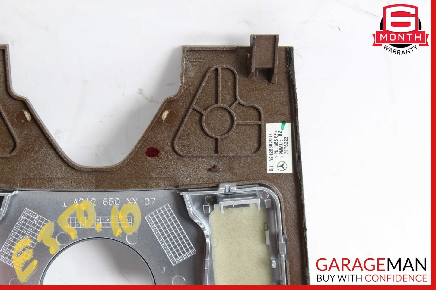 10-13 Mercedes W212 E350 E400 E550 Center Console Switch Trim Cover Bezel Wood
