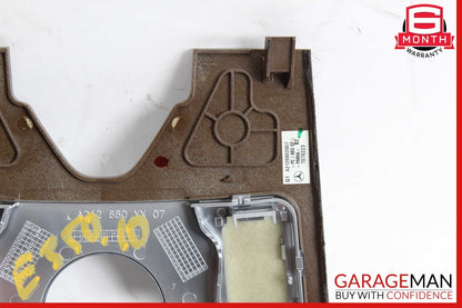 10-13 Mercedes W212 E350 E400 E550 Center Console Switch Trim Cover Bezel Wood