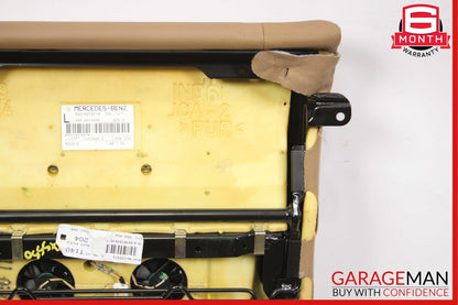 07-09 Mercedes W221 S550 Rear Left Side Top Upper Seat Cushion Cover Brown