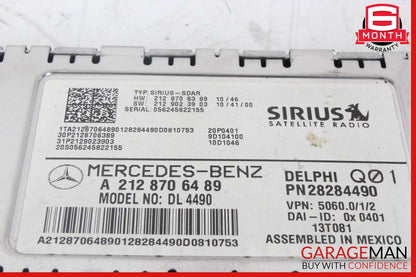 10-17 Mercedes W166 ML400 C300 Sirius Satellite Radio Receiver Module Unit OEM