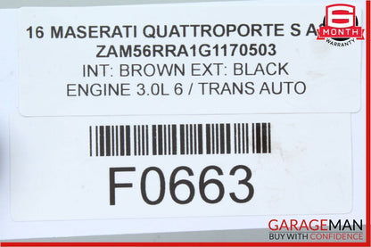 14-18 Maserati Quattroporte Center Dash Dashboard Speaker OEM