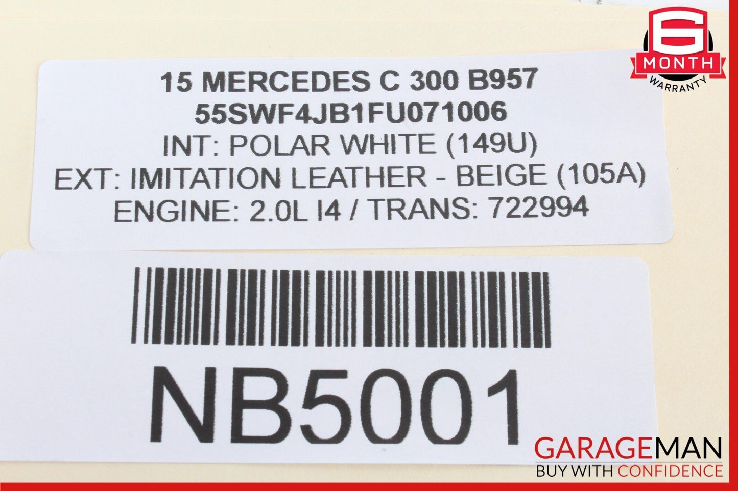 15-20 Mercedes W205 C300 Rear Right / Left Suspension Upper Control Arm OEM