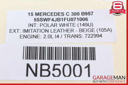 15-20 Mercedes W205 C300 Rear Right / Left Suspension Upper Control Arm OEM
