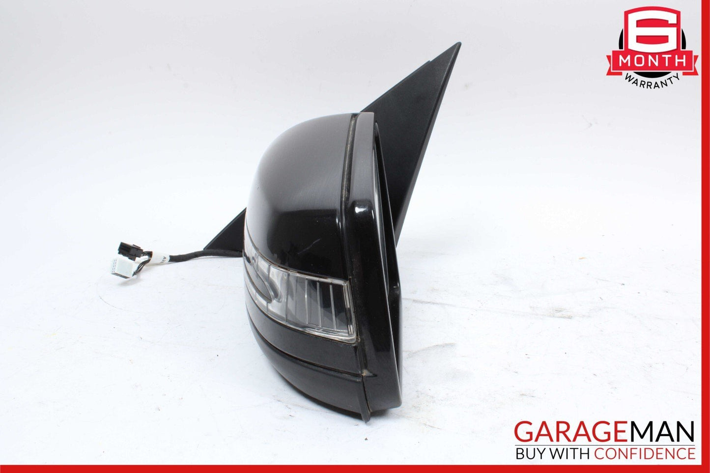 10-11 Mercedes W204 C300 C350 Front Left Side Rear View Door Mirror Black OEM