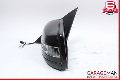 10-11 Mercedes W204 C300 C350 Front Left Side Rear View Door Mirror Black OEM