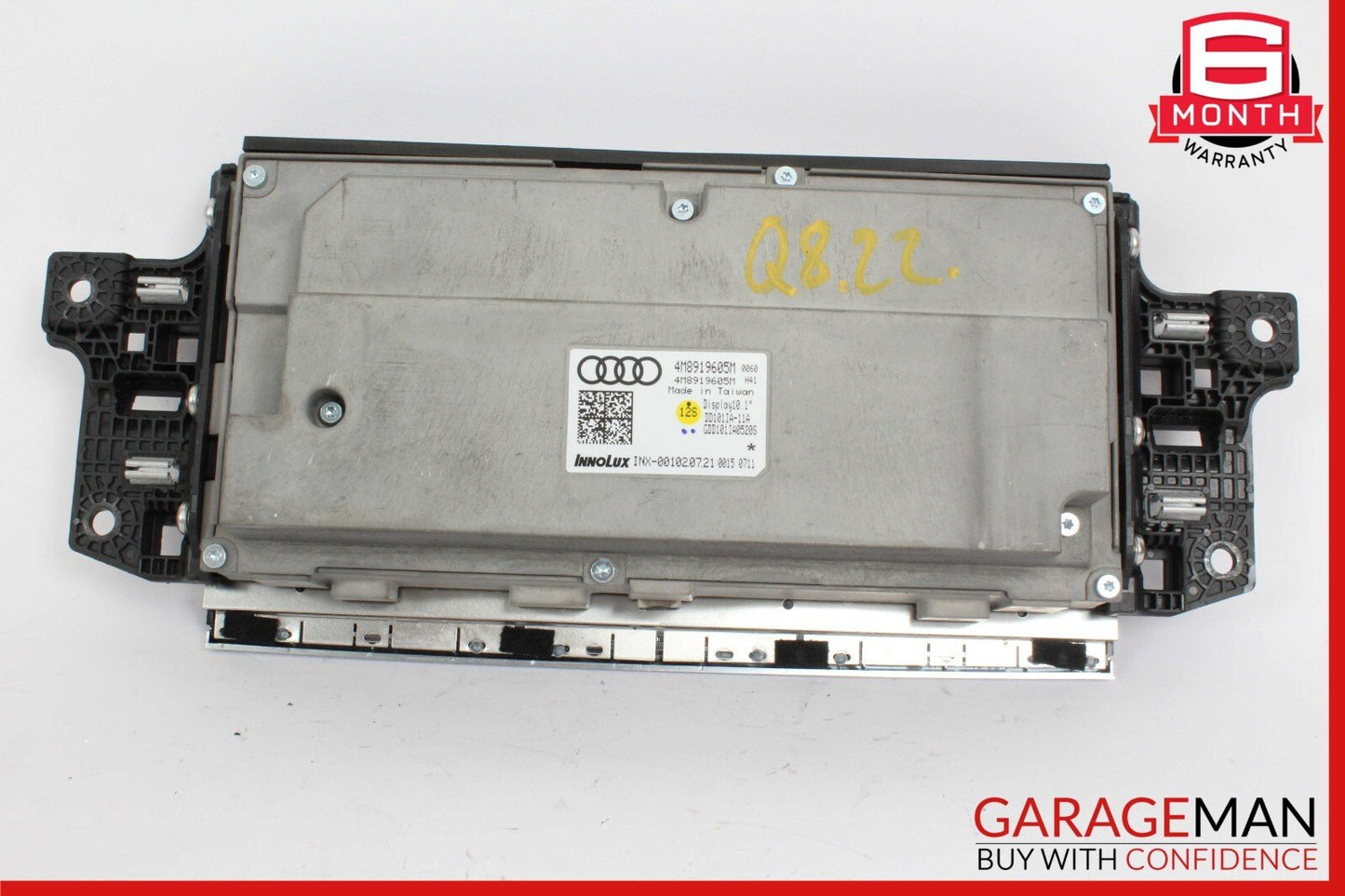19-24 Audi Q8 Front 10.1" MMI Display Screen Unit GPS Radio 4M8919605M