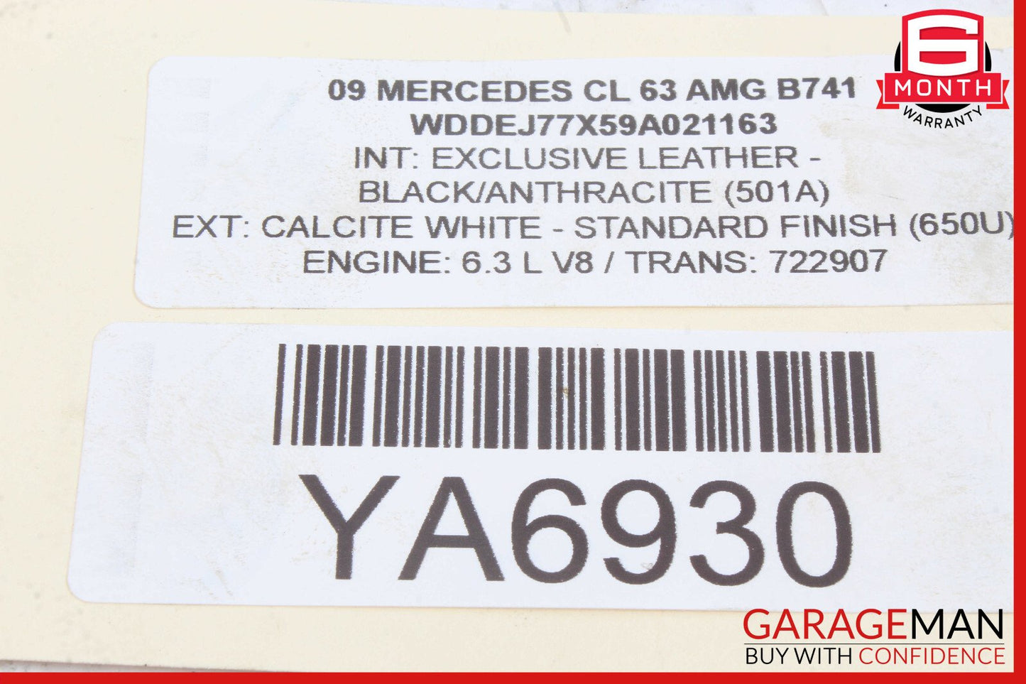 07-11 Mercedes W216 CL63 E63 AMG Engine Motor Crankshaft Crank Shaft OEM