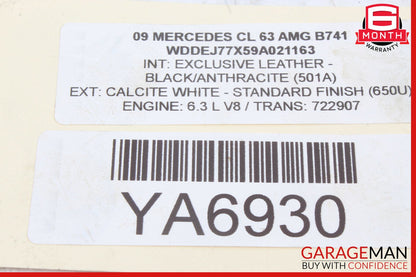 07-11 Mercedes W216 CL63 E63 AMG Engine Motor Crankshaft Crank Shaft OEM