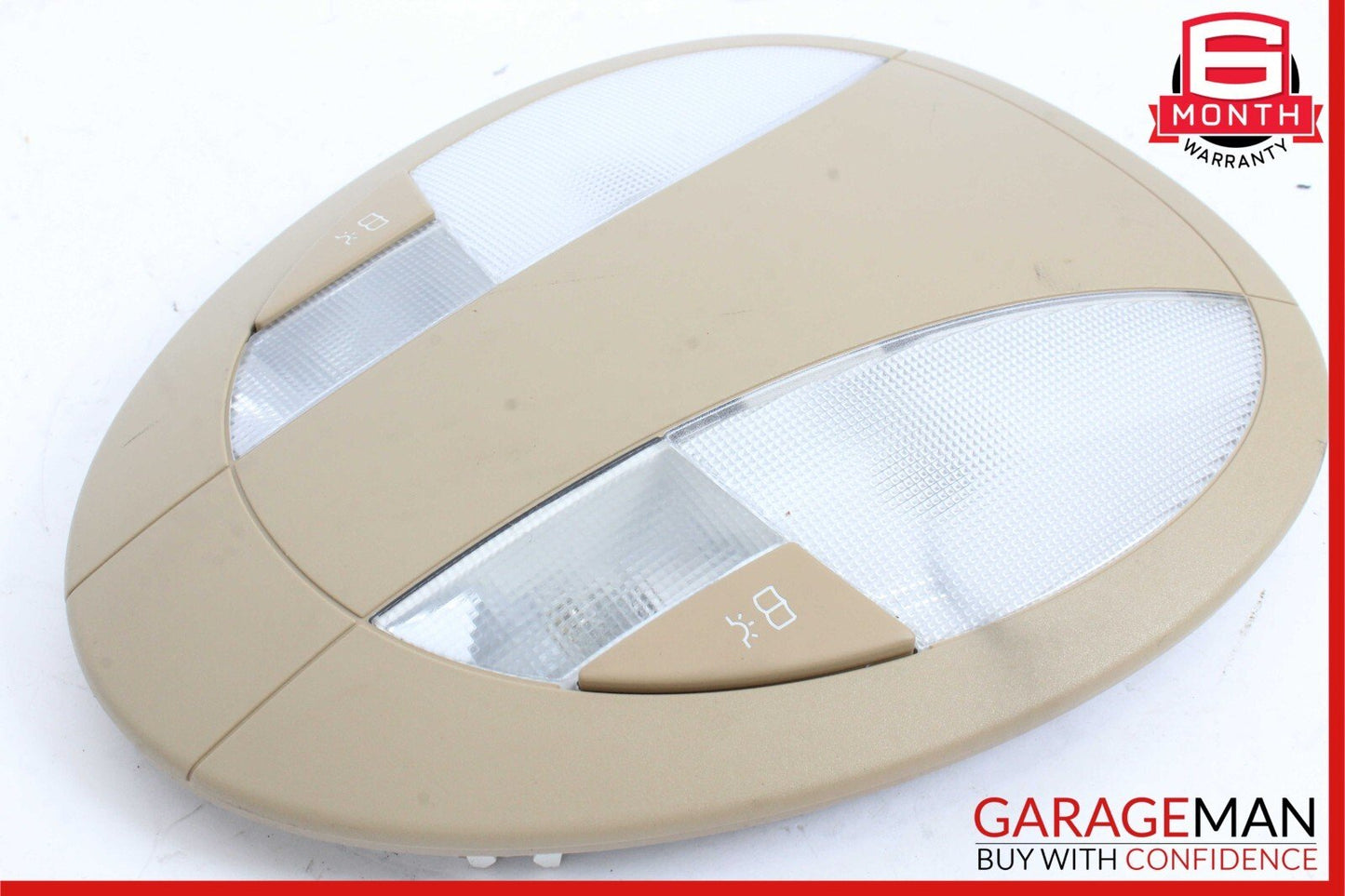 07-09 Mercedes W211 E350 E500 E63 AMG Rear Overhead Dome Light Reading Map Brown