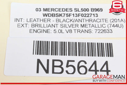 00-13 Mercedes R230 SL500 Seat Belt Seatbelt Tension Sensor 2158600505 OEM