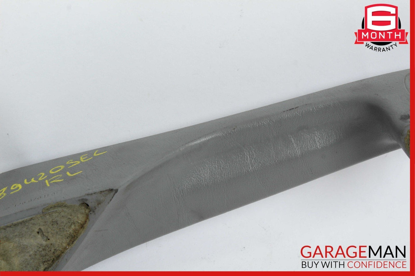 86-91 Mercedes W126 420SEL Rear Left Driver Side Door Arm Rest Panel Gray OEM