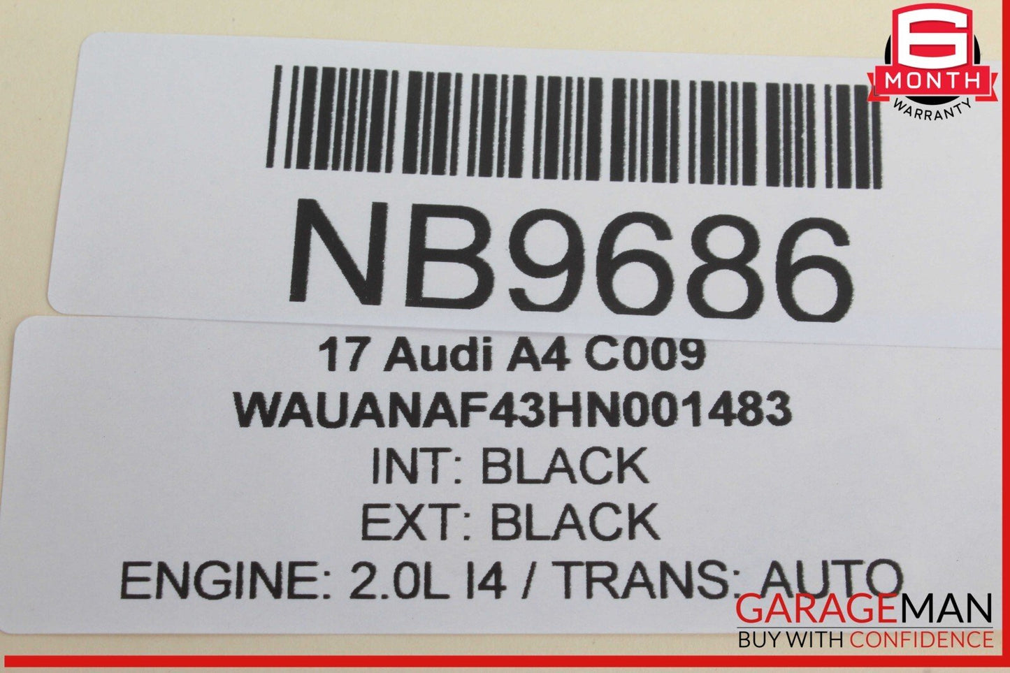 17-24 Audi A4 Rear Right or Rear Left Side Door Control Module Unit 8W0959595A