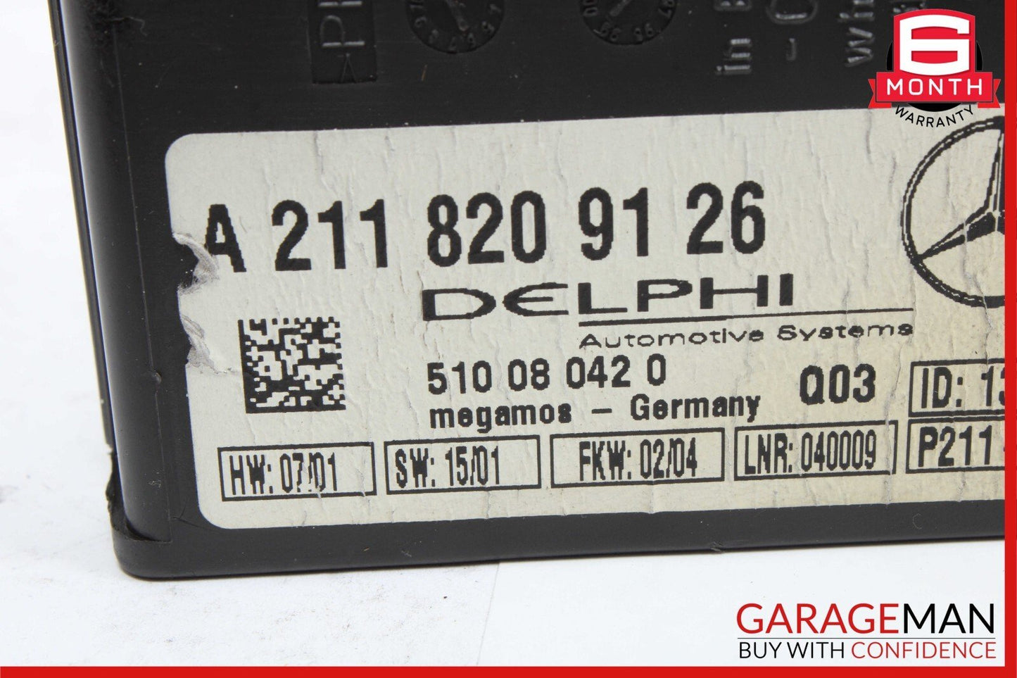 Mercedes S430 SLK280 CLK500 CL500 E320 CL55 AMG Anti Theft Alarm Module Unit OEM