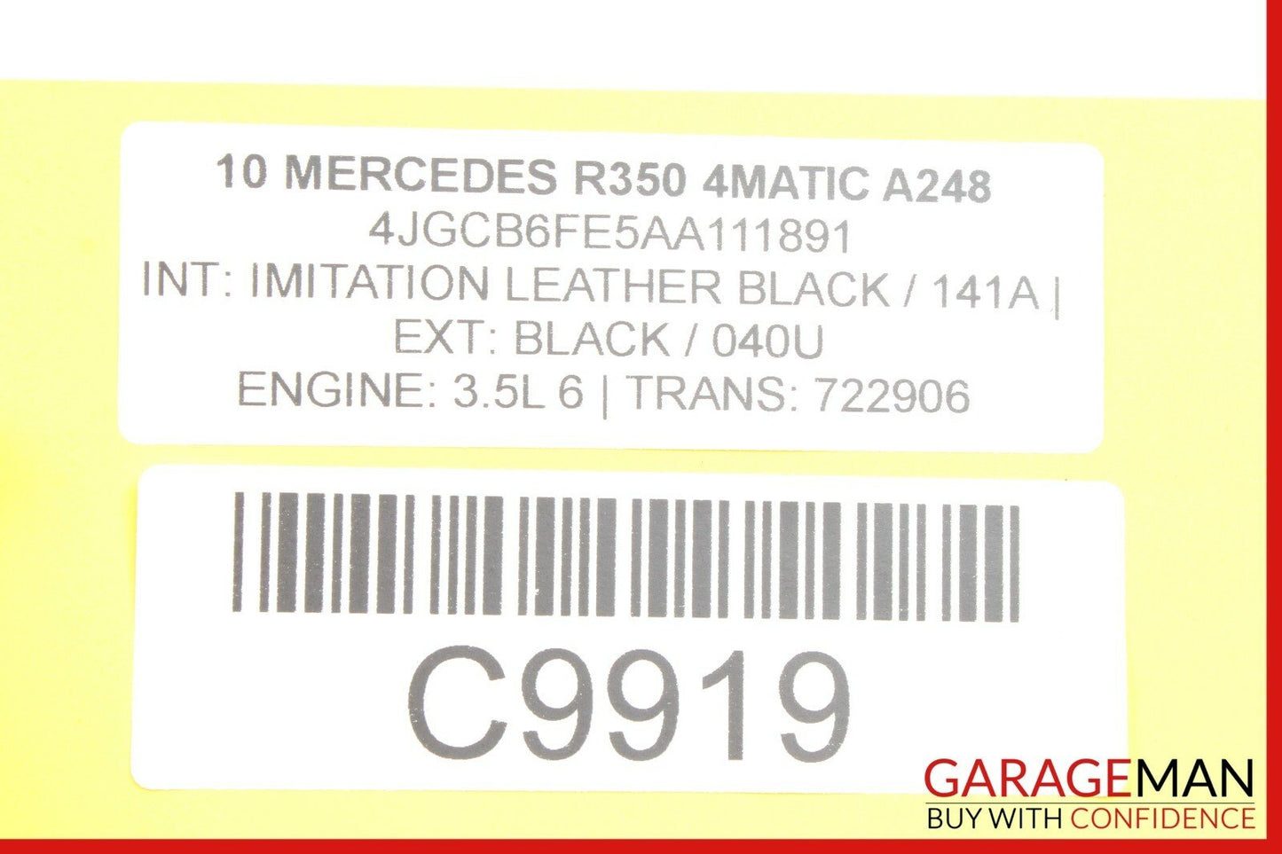 06-12 Mercedes W251 R350 ML350 GL450 Front Right Side Door Control Module Unit