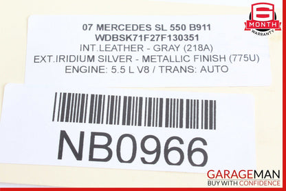 03-12 Mercedes R230 SL550 SL600 SL55 AMG Front Left Lower Control Arm OEM