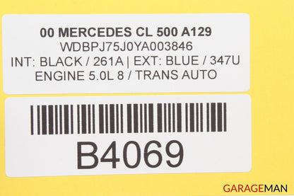 00-06 MERCEDES W215 CL500 CENTER CONSOLE SHIFTER BEZEL TRIM A129 OEM