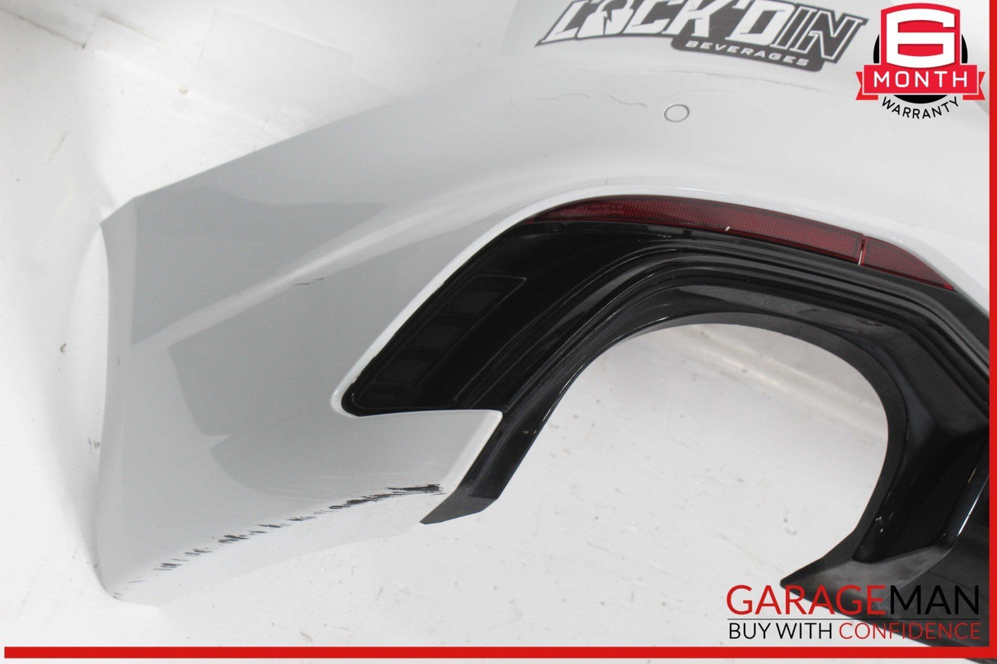 18-19 Audi RS5 Rear Bumper Cover Assembly White OEM