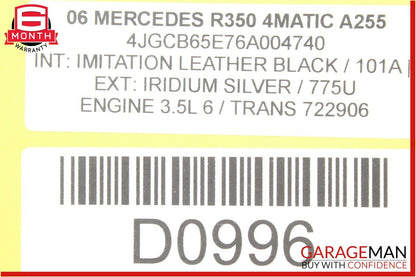 06-12 Mercedes W251 R350 GL450 Panoramic Sunroof Sun Roof Motor 1648201442 OEM