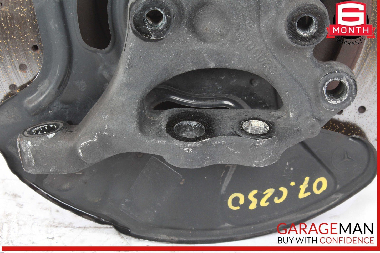 05-07 Mercedes W203 C230 Front Right Spindle Knuckle w/ Brake Rotor Disc Drilled
