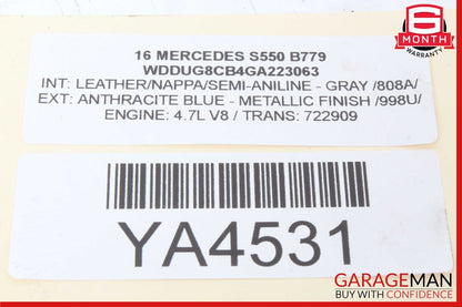 14-17 Mercedes W222 S550 Left Driver Side Engine Exhaust Pipe OEM