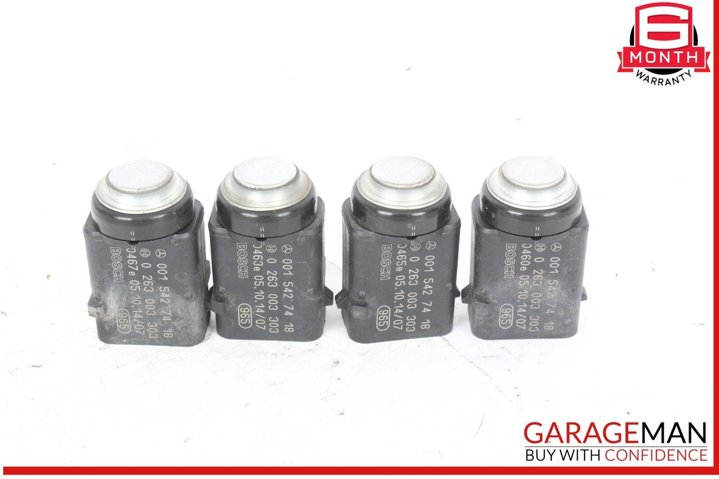 06-12 Mercedes W251 R500 4MATIC Rear Bumper Parking Sensor Set of 4 Pc OEM