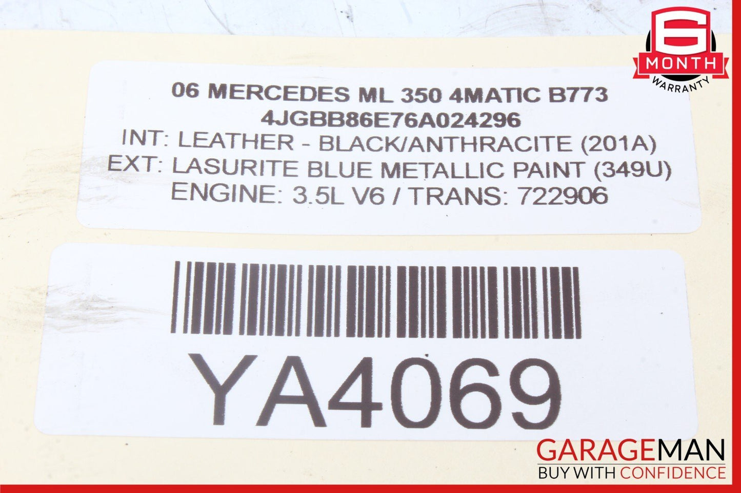 06-13 Mercedes W164 ML350 GL450 Rear Left or Right Upper Control Arm OEM