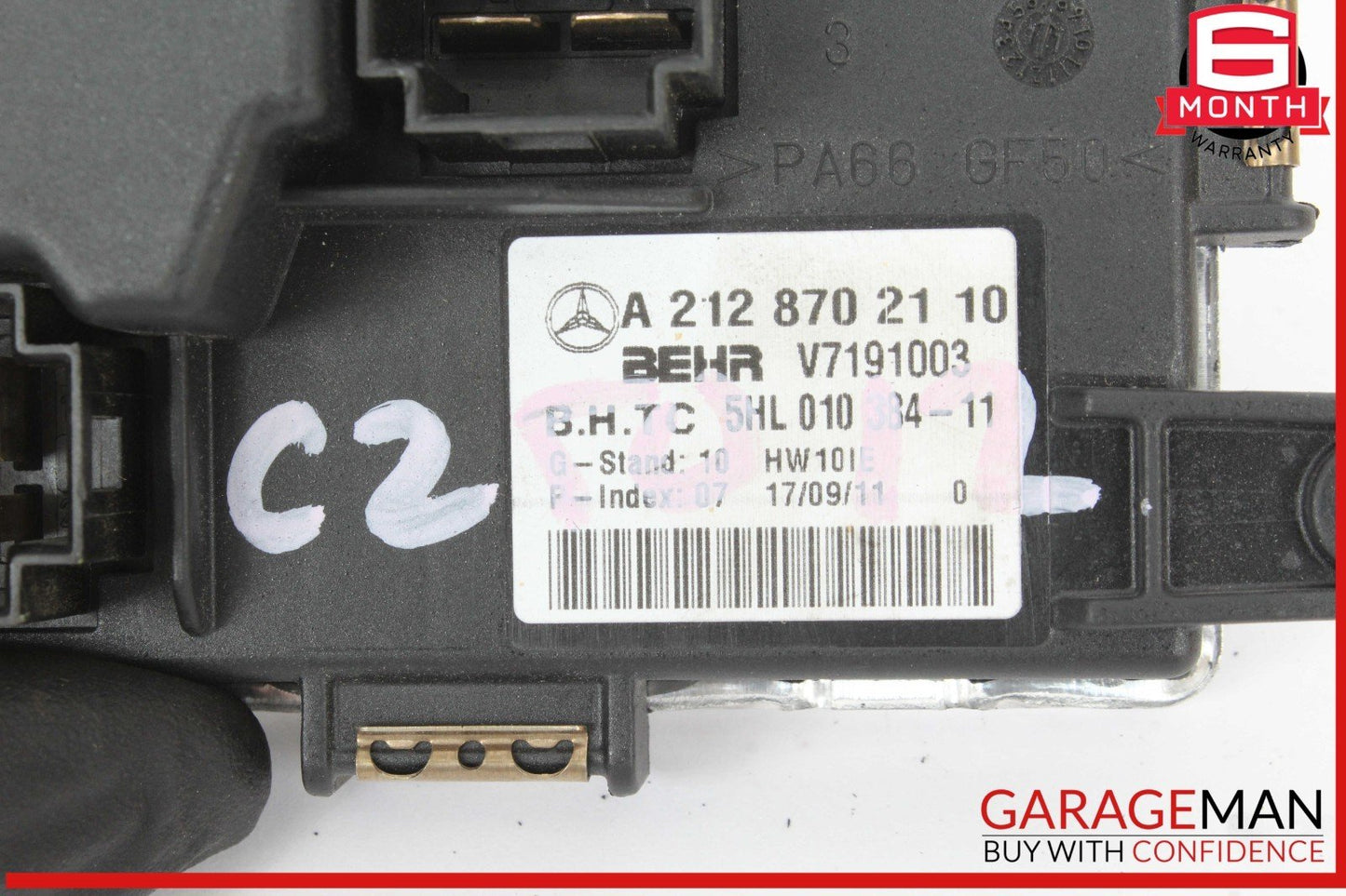 08-20 Mercedes W204 C250 Coupe GLK350 AC A/C Heater Fan Blower Motor Resistor