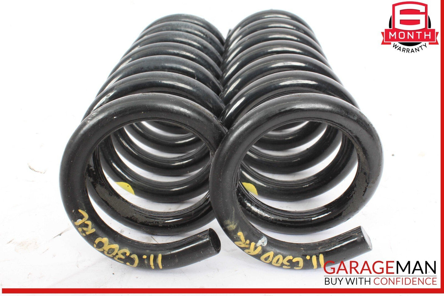 08-14 Mercedes W204 C300 Rear Right and Left Suspension Coil Spring Set OEM
