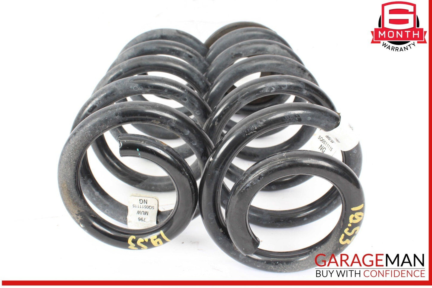 17-20 Audi S3 A3 Rear Right and Rear Left Coil Spring Springs Set OEM