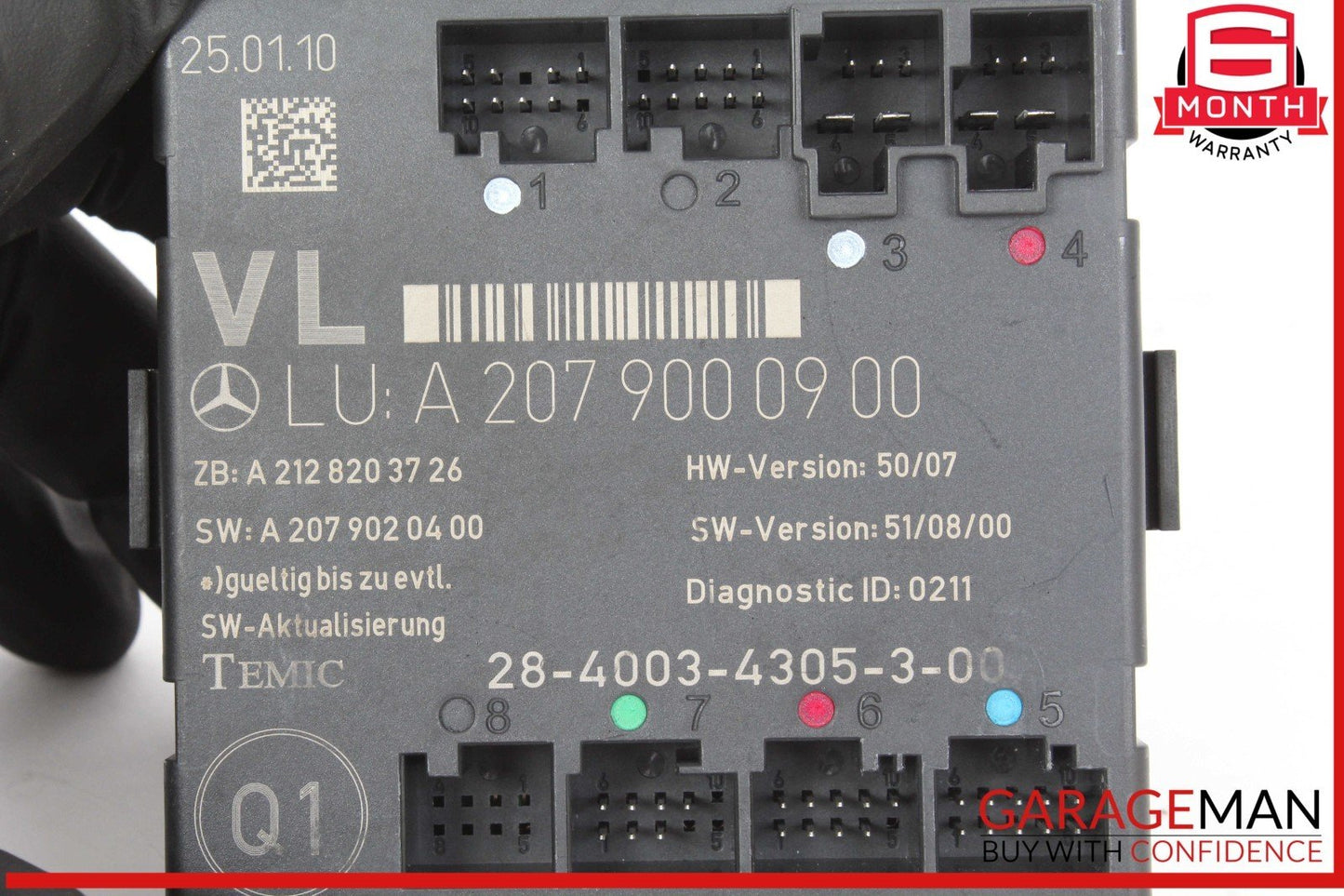 08-18 Mercedes W212 E350 E400 C250 Front Left Side Door Control Module Unit OEM