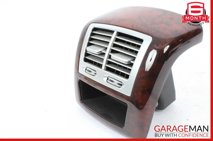 07-13 Mercedes W221 S550 Rear Center Console AC A/C Air Vent Trim Panel Wood