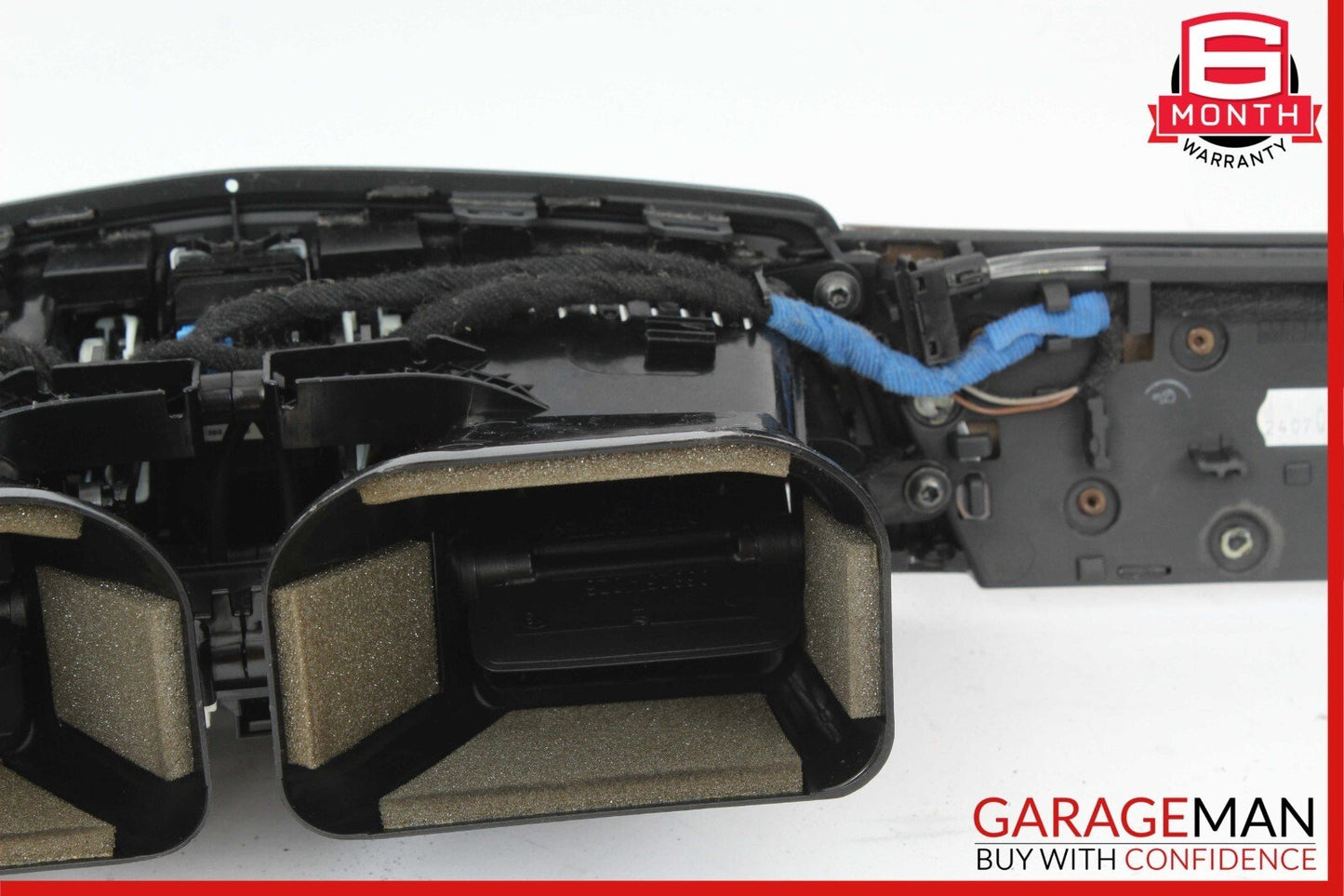 10-13 Mercedes W212 E350 Front Center Dash AC A/C Air Vent Trim Assembly Wood