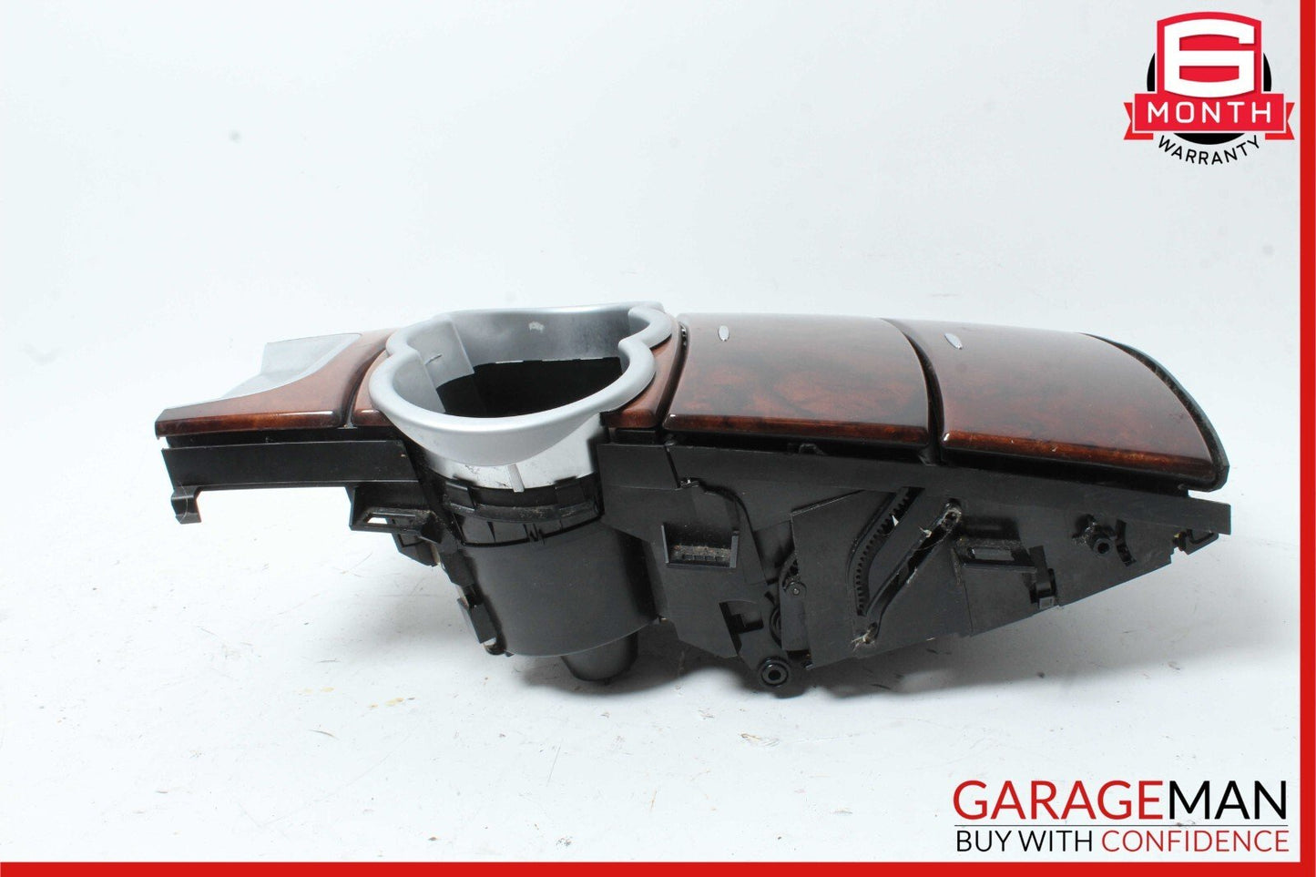 06-09 Mercedes W251 R350 R500 Center Console Cup Holder Ashtray Trim Cover Wood