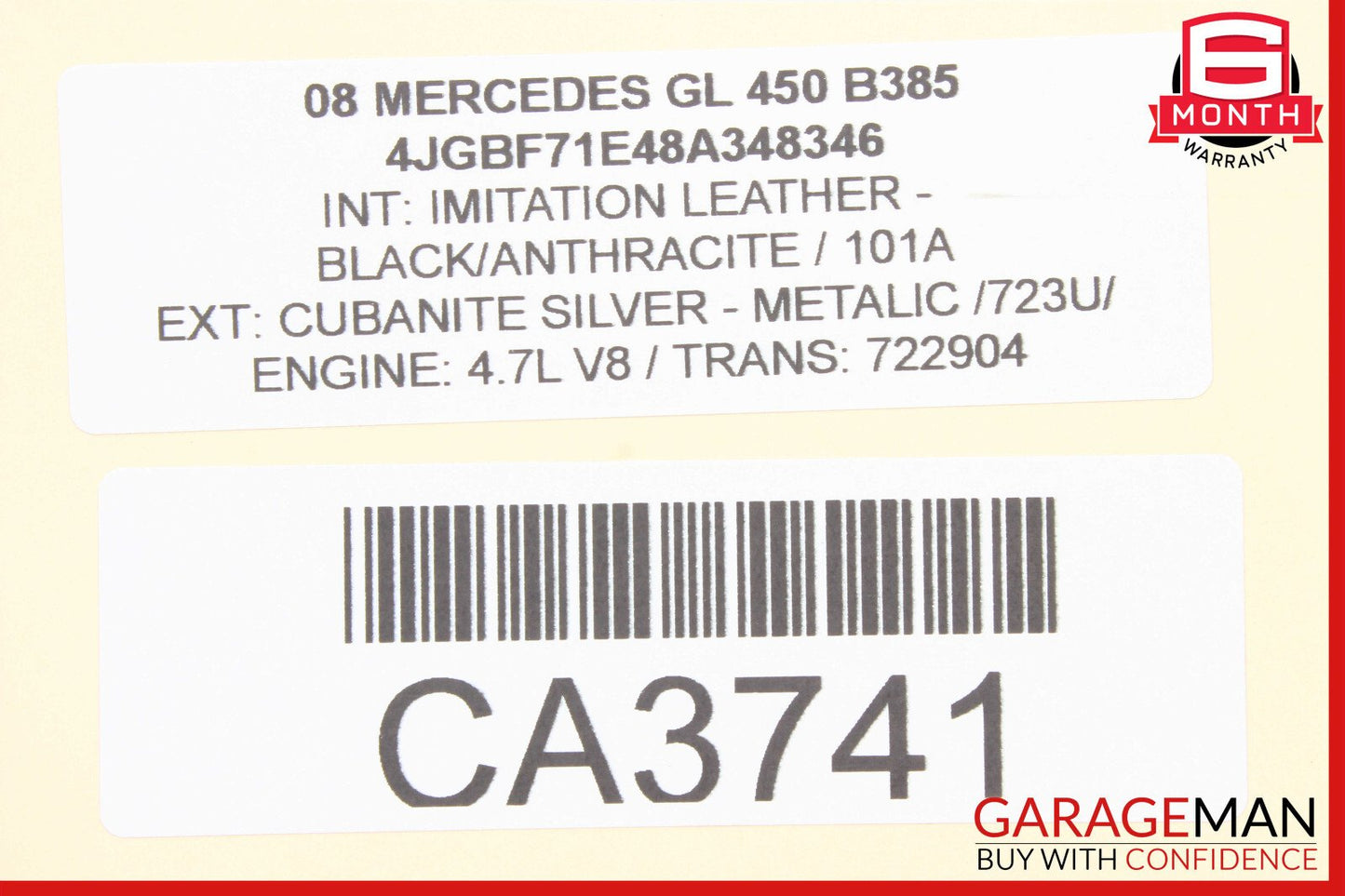 07-12 Mercedes X164 GL450 Rear Left Side Seatbelt Retractor OEM