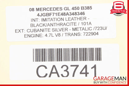 07-12 Mercedes X164 GL450 Rear Left Side Seatbelt Retractor OEM