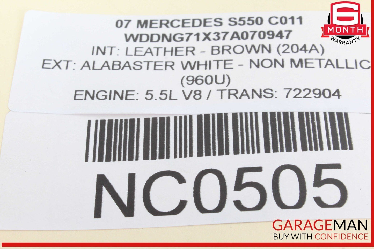 07-14 Mercedes W221 S550 Rear Left / Right Side Camber Strut Upper Control Arm