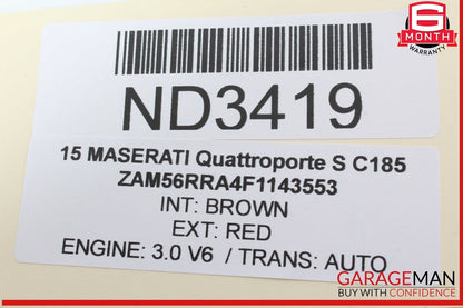14-16 Maserati Quattroporte S Center Dashboard Analog Clock 670011361 OEM
