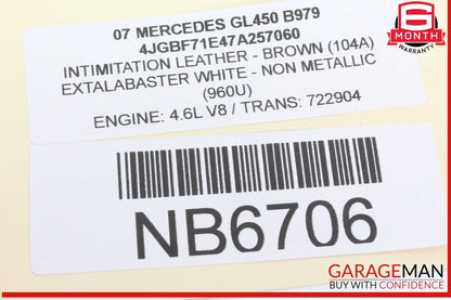 06-13 Mercedes X164 GL450 ML550 Front Right Passenger Door Control Module OEM
