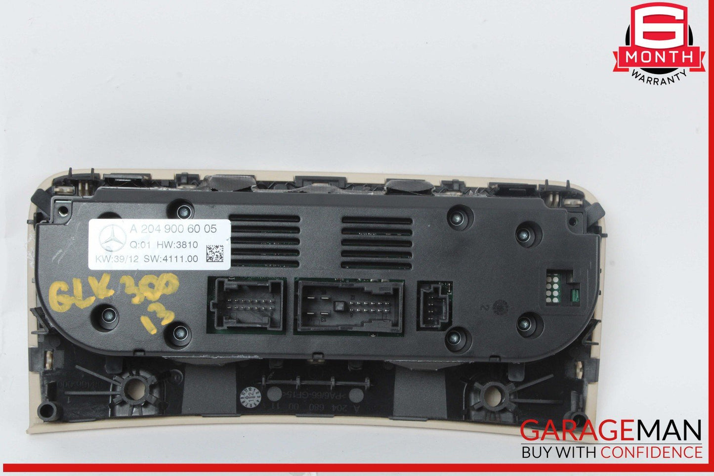 12-14 Mercedes W204 C250 C63 AMG C300 AC A/C Heater Climate Control w/ Trim OEM