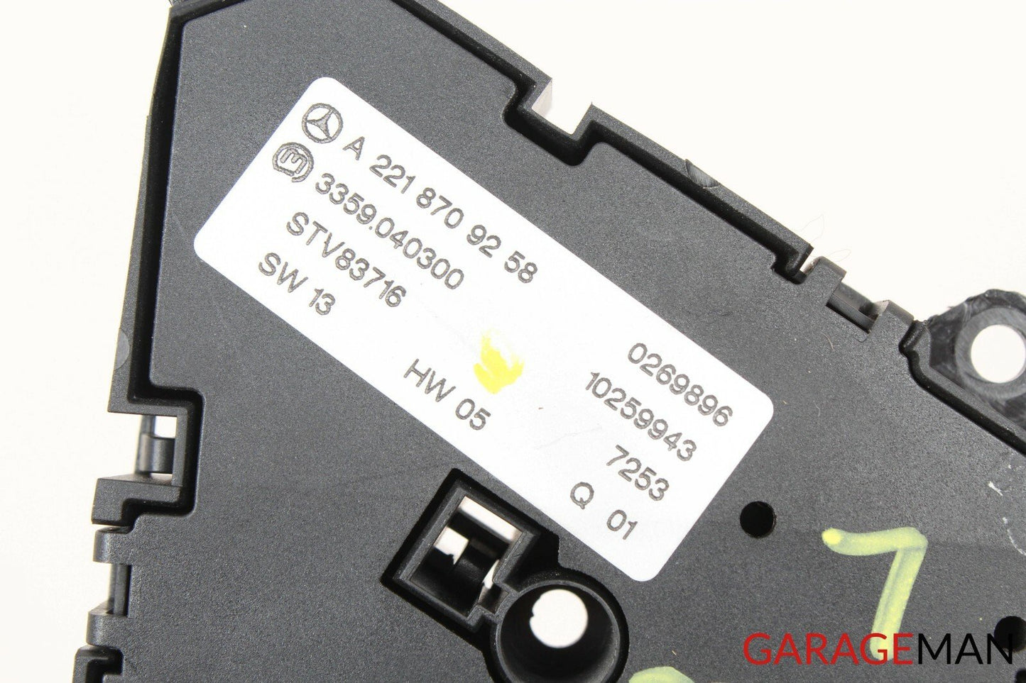 07-13 Mercedes W221 S550 CL550 Front Left Seat Control Memory Switch Q01 OEM